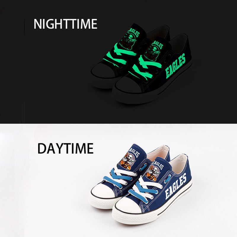 Philadelphia Eagles Low Top Canvas Sport Sneakers Shoes For Men Women Fans