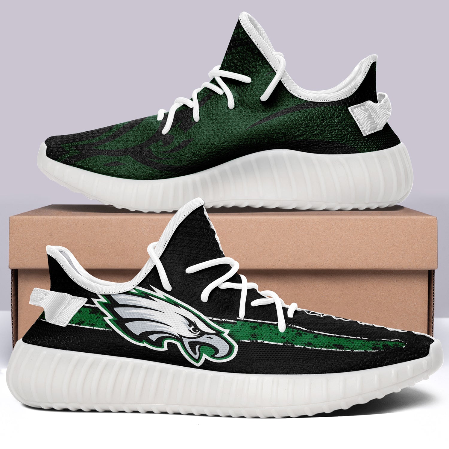 Philadelphia Eagles NFL 350v Yeezy Sneakers For Men Women Fans