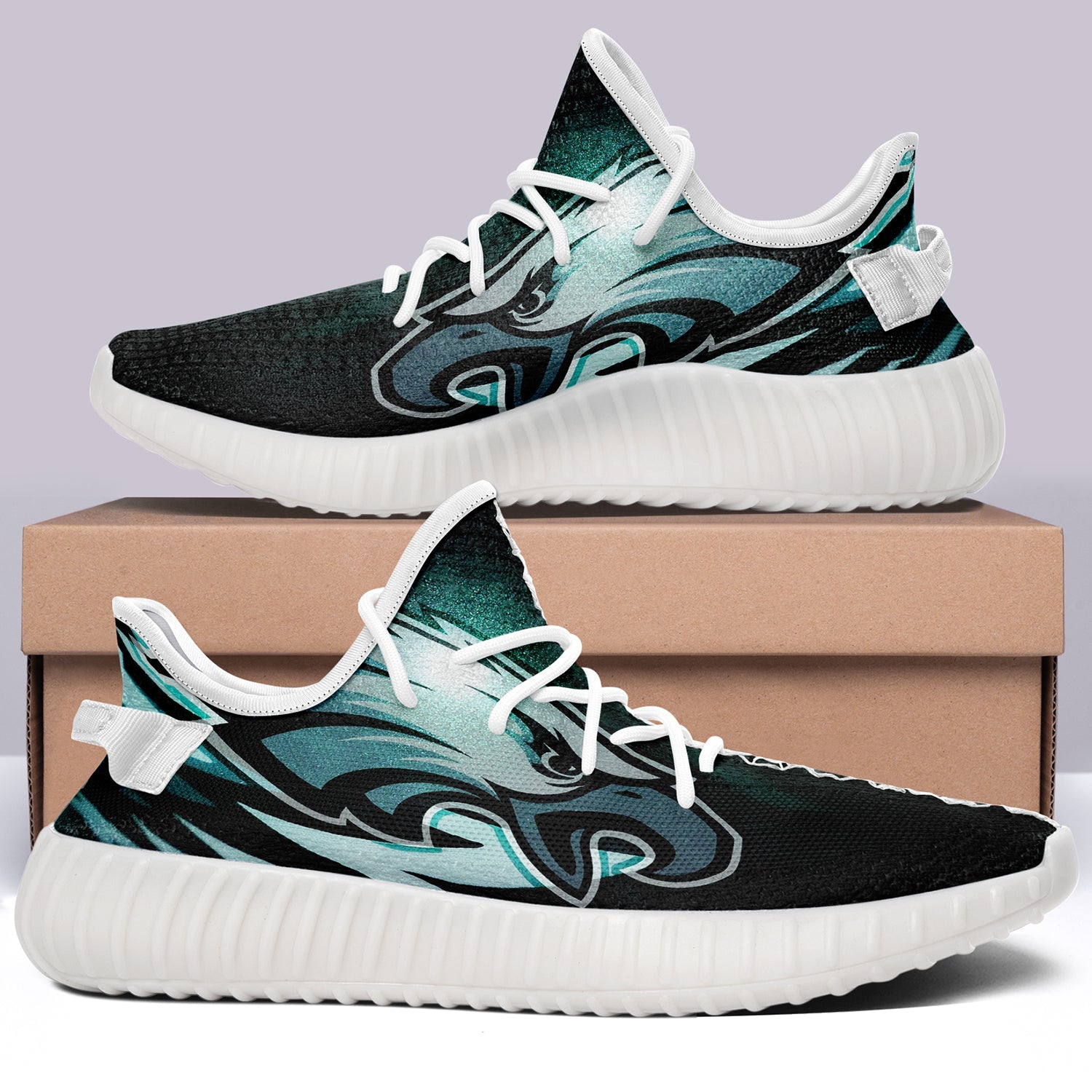 Philadelphia Eagles NFL 350v Yeezy Sneakers For Men Women Fans