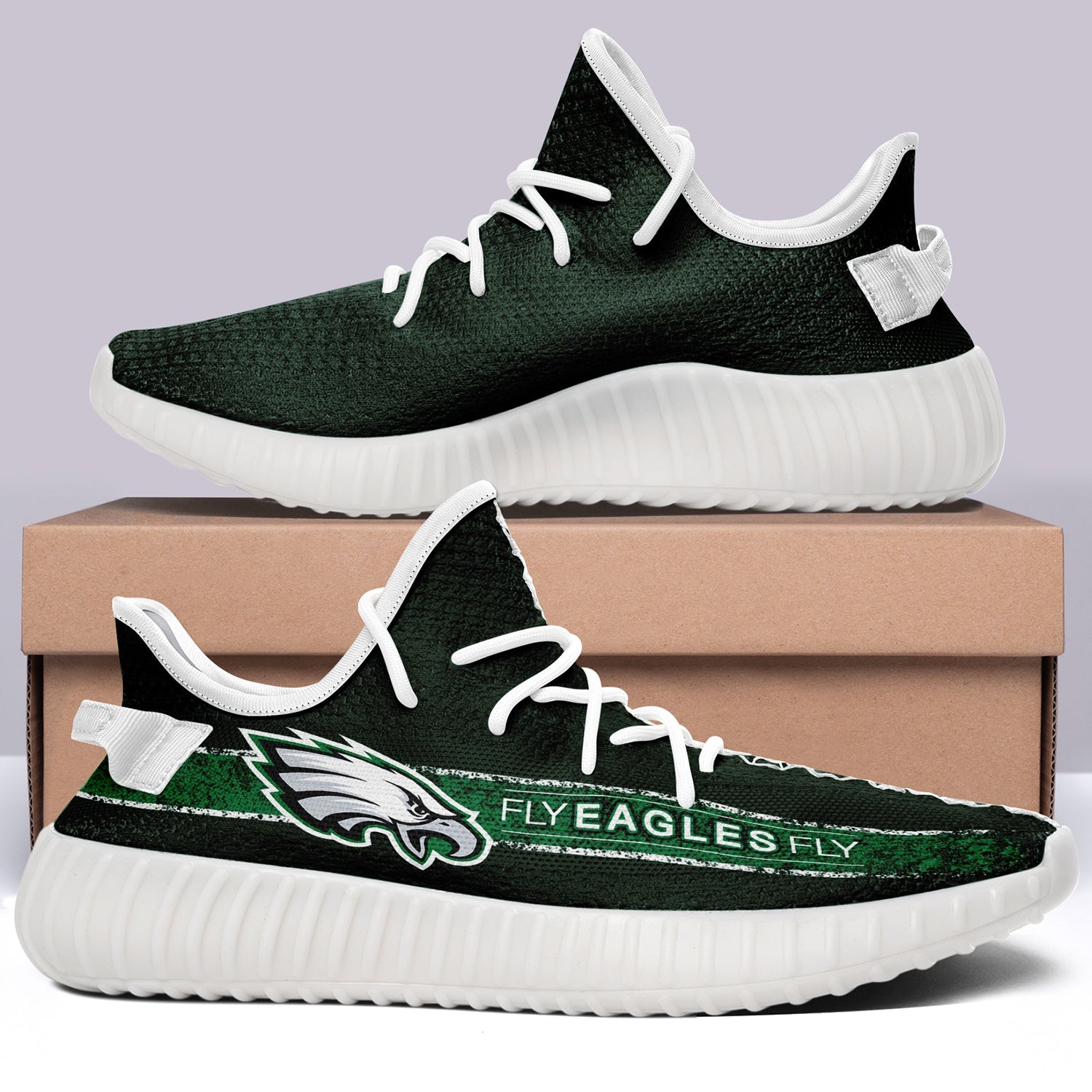 Philadelphia Eagles NFL 350v Yeezy Sneakers For Men Women Fans