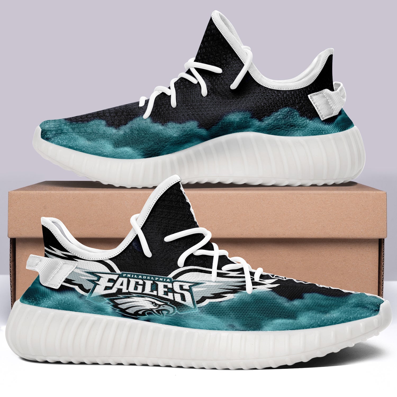 Philadelphia Eagles NFL 350v Yeezy Sneakers For Men Women Fans