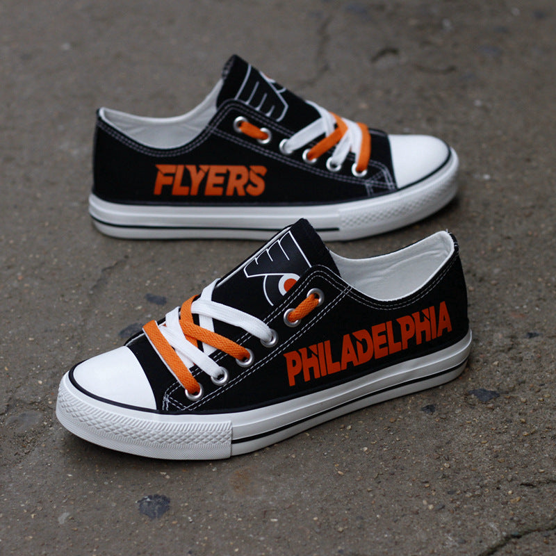 Philadelphia Flyers Low Top Canvas Sport Sneakers Shoes For Men Women Fans