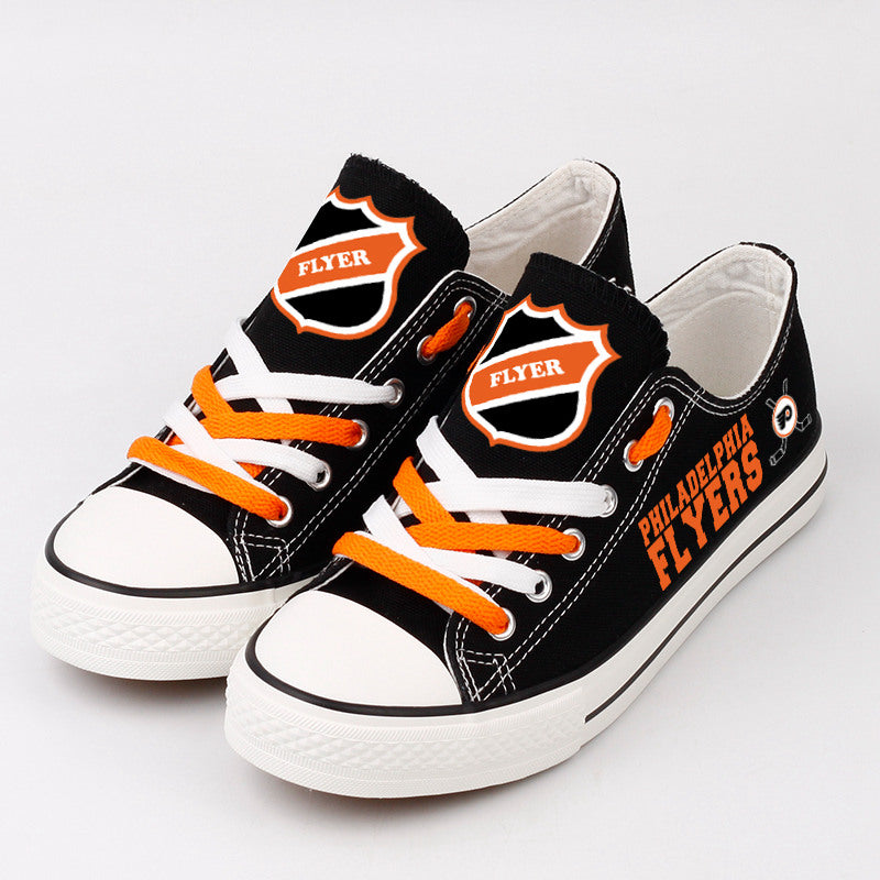 Philadelphia Flyers Low Top Canvas Sport Sneakers Shoes For Men Women Fans