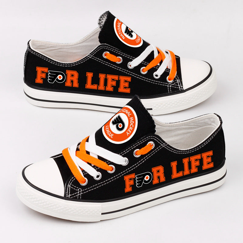 Philadelphia Flyers Low Top Canvas Sport Sneakers Shoes For Men Women Fans