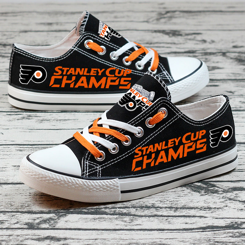 Philadelphia Flyers Low Top Canvas Sport Sneakers Shoes For Men Women Fans