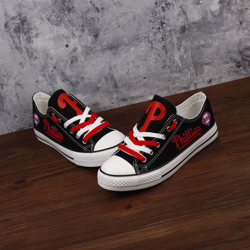 Philadelphia Phillies Limited Print Low Top Canvas Shoes Sport Sneakers For Men Women Fans