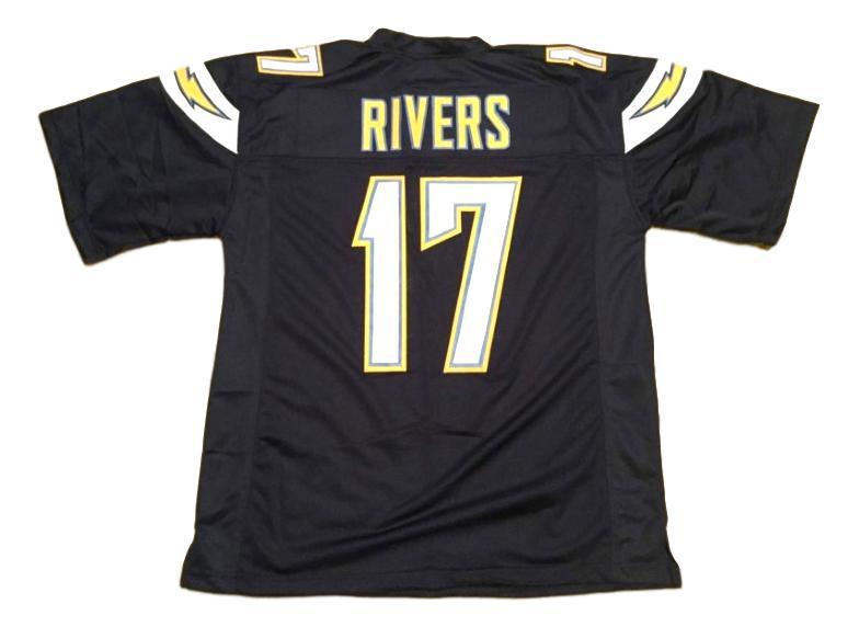 Philip Rivers CUSTOM STITCHED Unsigned Football Jersey Navy
