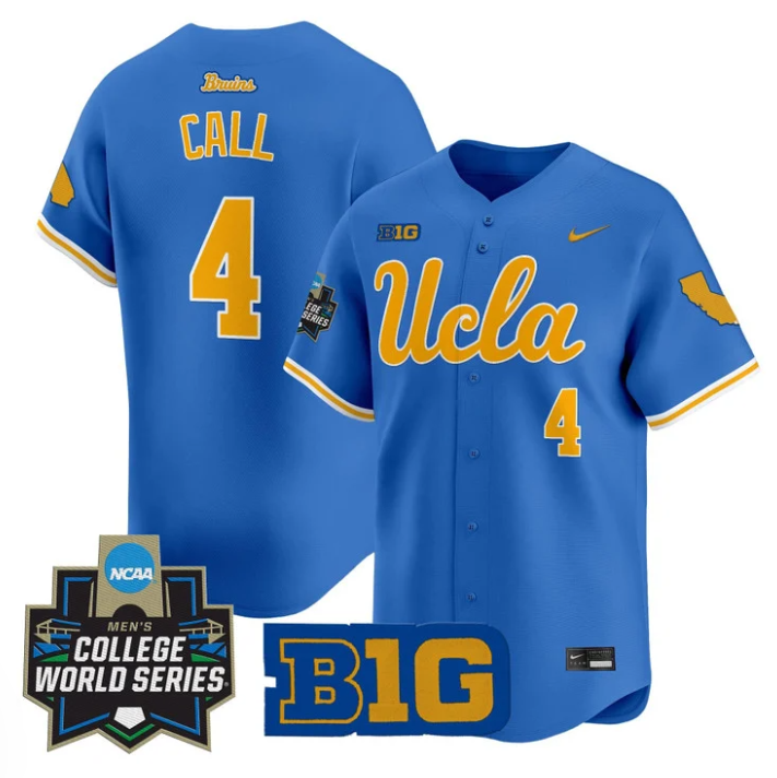 Phoenix Call Jersey #4 UCLA Bruins 2025 World Series Stitched Blue