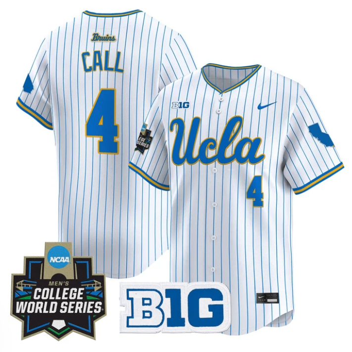 Phoenix Call Jersey #4 UCLA Bruins 2025 World Series Stitched Pinstripe