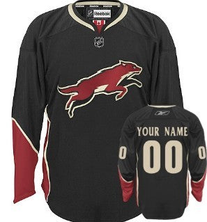 Phoenix Coyotes Customized Black Third Jersey