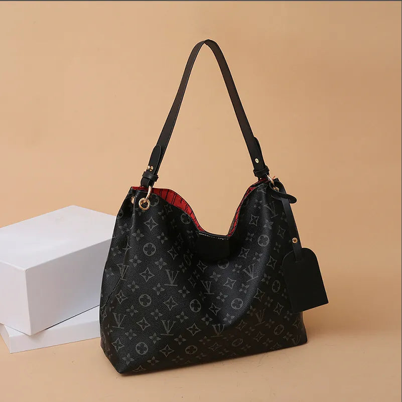 Luxury Designer Handbag Apricot Patterned Shoulder Bag for Women