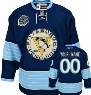Pittsburgh Penguins Customized 2011 Navy Blue Winter Classic Jersey