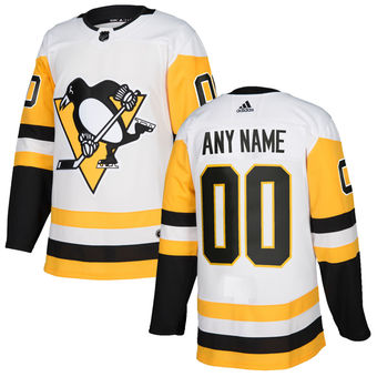 Pittsburgh Penguins White Custom Jersey