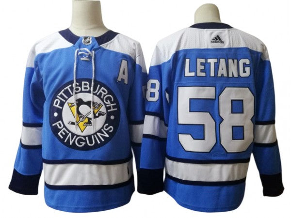 Pittsburgh Penguins #58 Kris Letang White Away Jersey