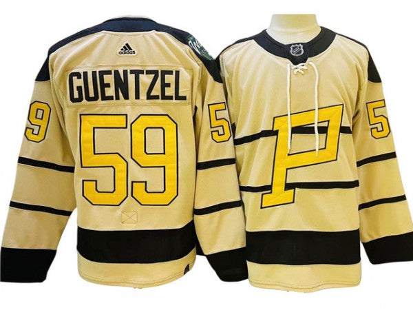 Pittsburgh Penguins #59 Jake Guentzel Light Blue Heritage Classics Jersey