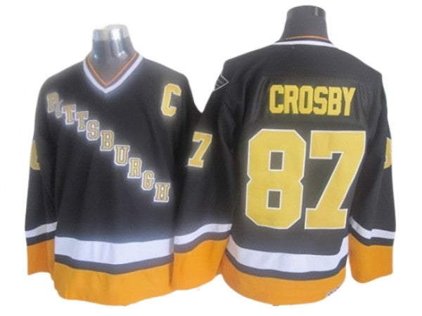 Pittsburgh Penguins #87 Sidney Crosby 1996 Vintage CCM Jersey - Black