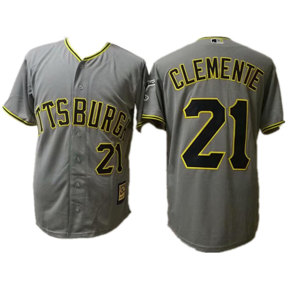 Pittsburgh Pirates Roberto Clemente White 1971 Throwback Pullover Jersey