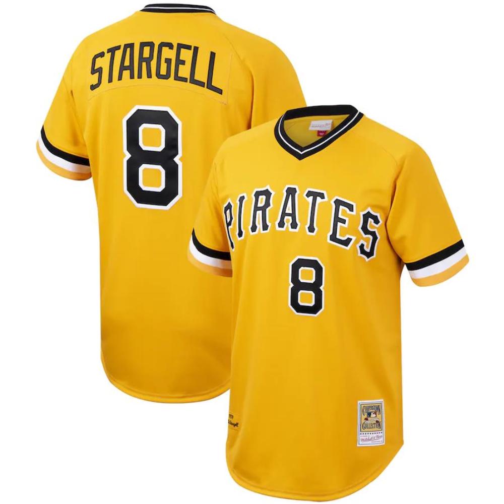 Pittsburgh Pirates Willie Stargell Yellow 1979 Throwback Pullover Jersey