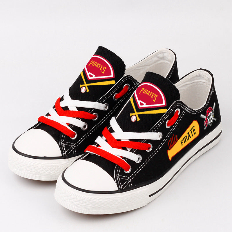 Pittsburgh Pirates Limited Print Low Top Canvas Shoes Sport Sneakers For Men Women Fans