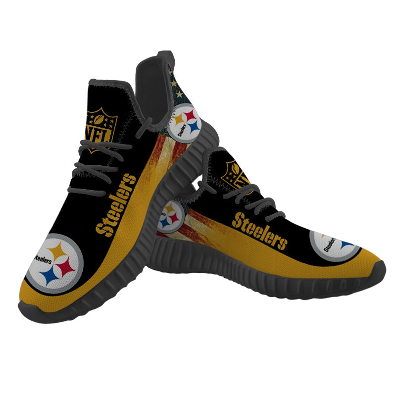 Pittsburgh Steelers Sneaker Shoes NFL For Men Women Fans