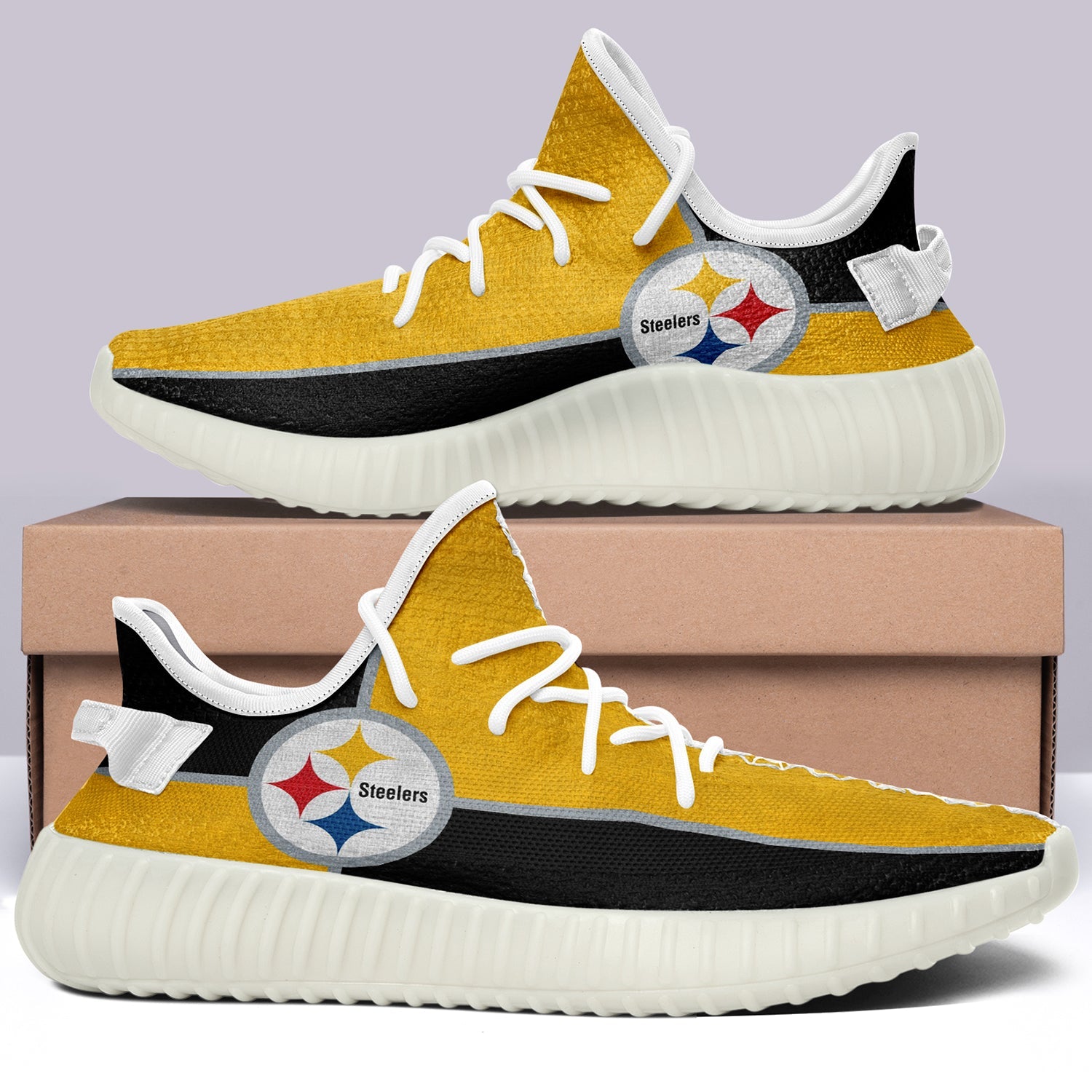 Pittsburgh Steelers NFL 350v Yeezy Sneakers For Men Women Fans
