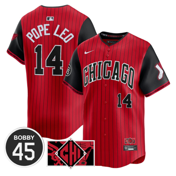 Pope Leo Jersey #14 Chicago White Sox Bobby Jenks Limited Stitched City Connect