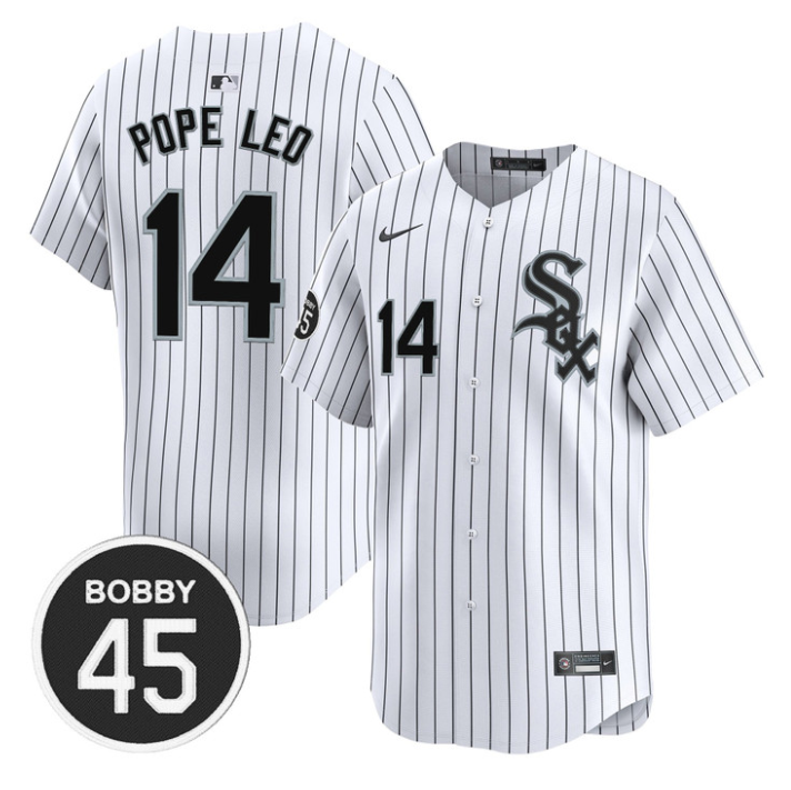 Pope Leo Jersey #14 Chicago White Sox Bobby Jenks Limited Stitched Stripes
