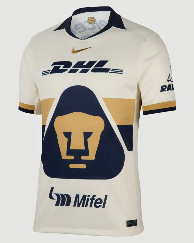 Pumas UNAM 2025-26 CARRASQUILLA 28 Home Jersey – Blanco