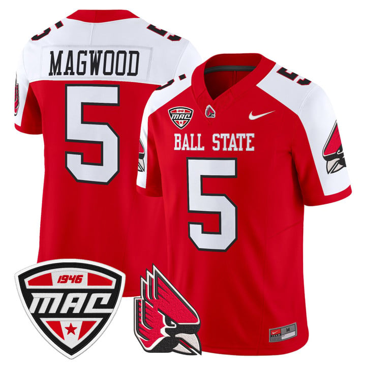 Qian Magwood Jersey #5 Ball State Cardinals 2025 Limited Stitched