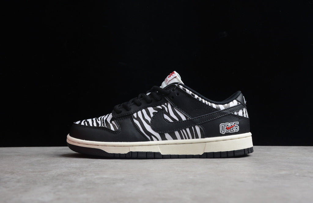 Quartersnacks X NK Dunk Low Zebra