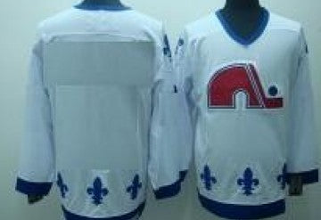 Quebec Nordiques Customized White CCM Jersey