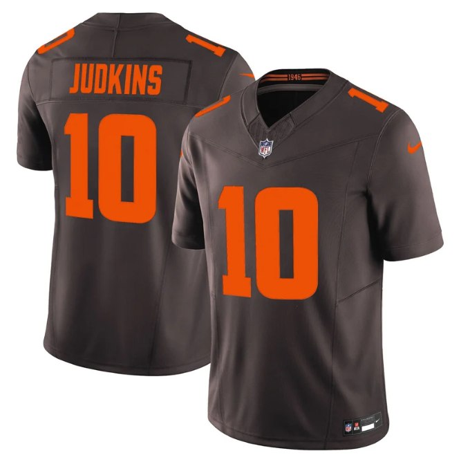 Quinshon Judkins Jersey #10 Alpha Dawg Edition' Vapor Limited Stitched Brown