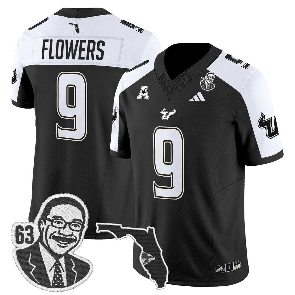 Quinton Flowers Jersey #9 South Florida Bulls Lee Roy Selmon Legacy Black Alter