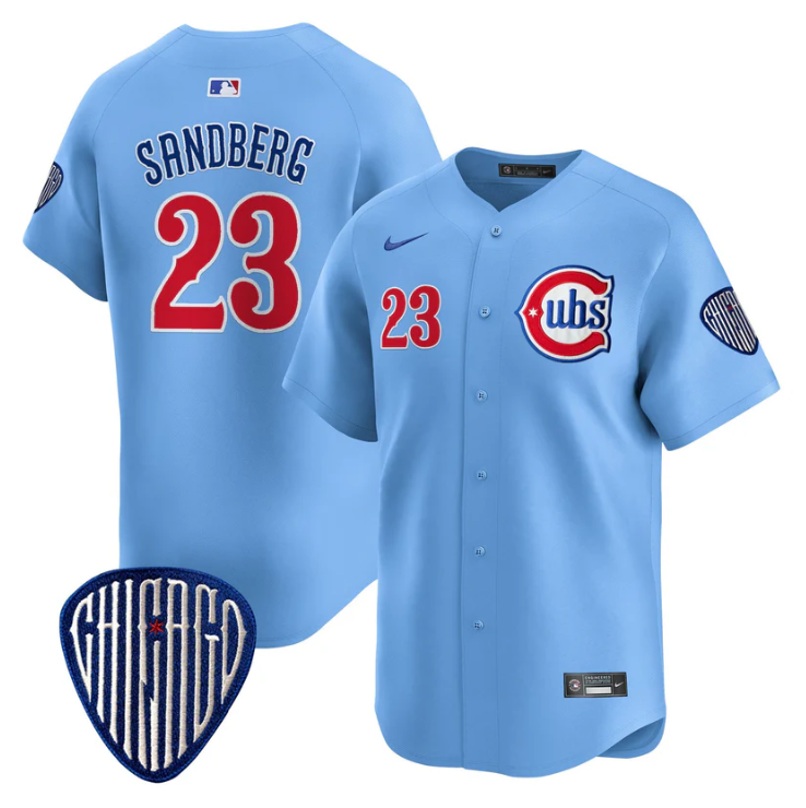 Ryne Sandberg Jersey #23 Chicago Cubs Blue Alternate Vapor Premier Limited Stitched Blue