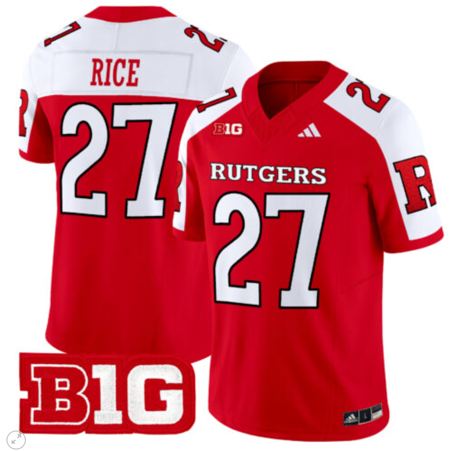 Ray Rice Jersey #27 Rutgers Scarlet Knights Vapor Limited Football Red Alternate
