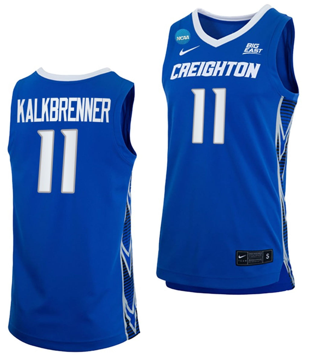 Ryan Kalkbrenner Jersey Creighton Bluejays College Basketball 2023 NCAA March Madness Blue #11