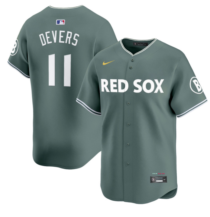 Rafael Devers Jersey #11 Boston Red Sox 2025 City Connect Vapor Premier Limited Stitched Green