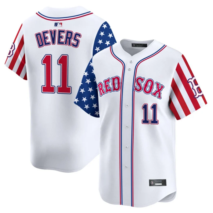 Rafael Devers Jersey #11 Boston Red Sox 2025 Memorial Day Vapor Premier Limited Stitched White
