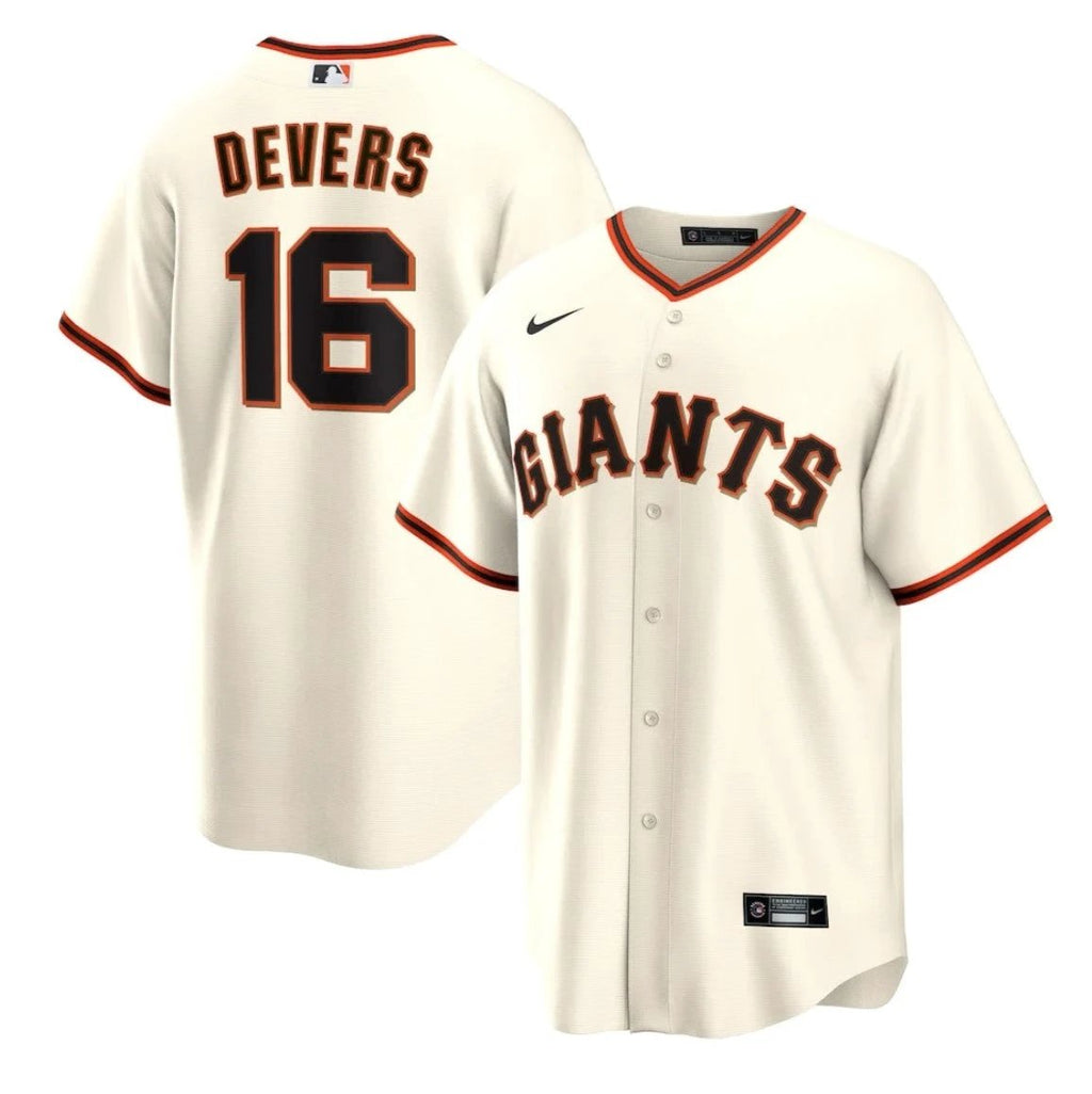 Rafael Devers #16 San Francisco Giants Cream Jersey - All Stitched