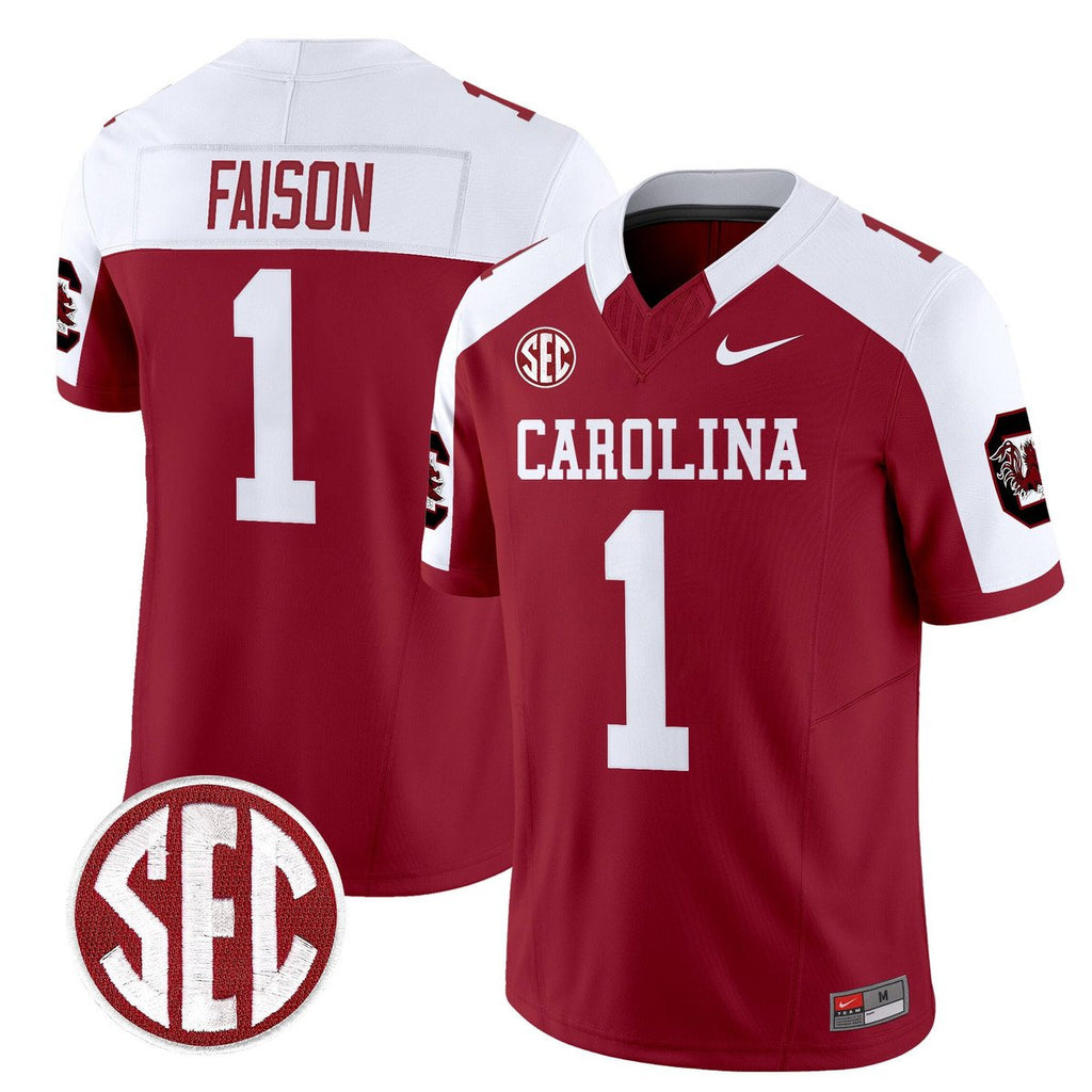 Rahsul Faison Jersey #1 Carolina 1980 Throwback Rebrand 2026 Stitched Garnet Alter