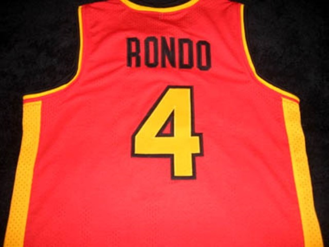 Rajon Rondo Jersey #4 Oak Hill High School Basketball Red