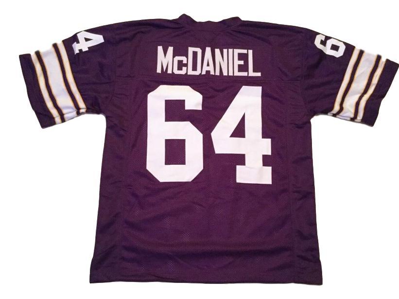 Randall McDaniel CUSTOM STITCHED Unsigned Football Jersey Purple