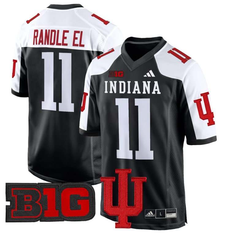 Randle El Jersey #11 Indiana Hoosiers 2024 Game V2 Football Black Alternate