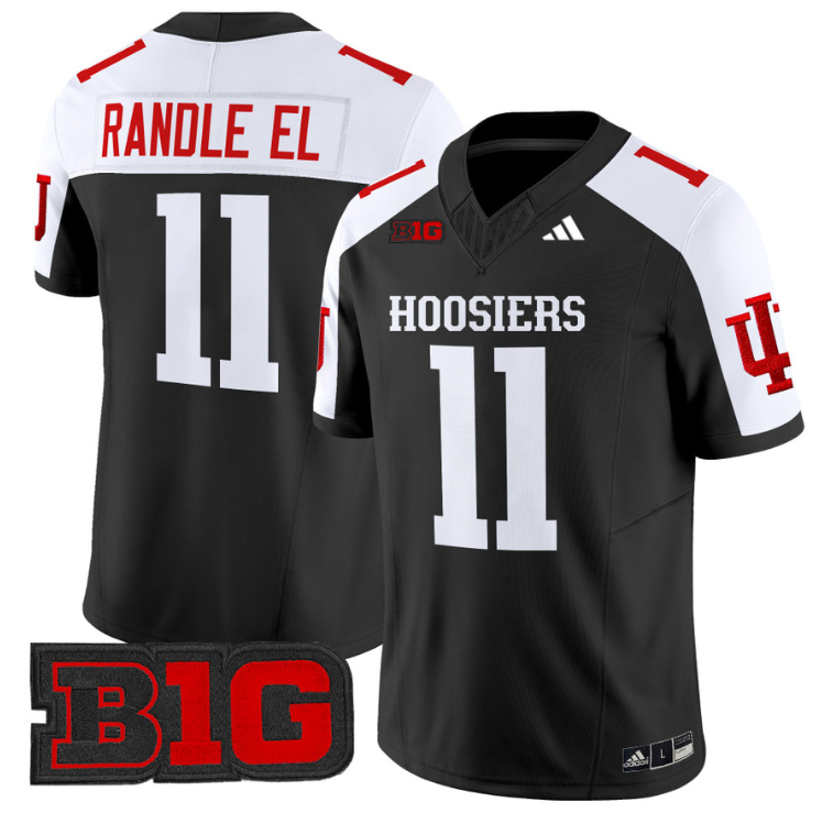 Randle El Jersey #11 Indiana Hoosiers Vapor Limited Football Black Alternate