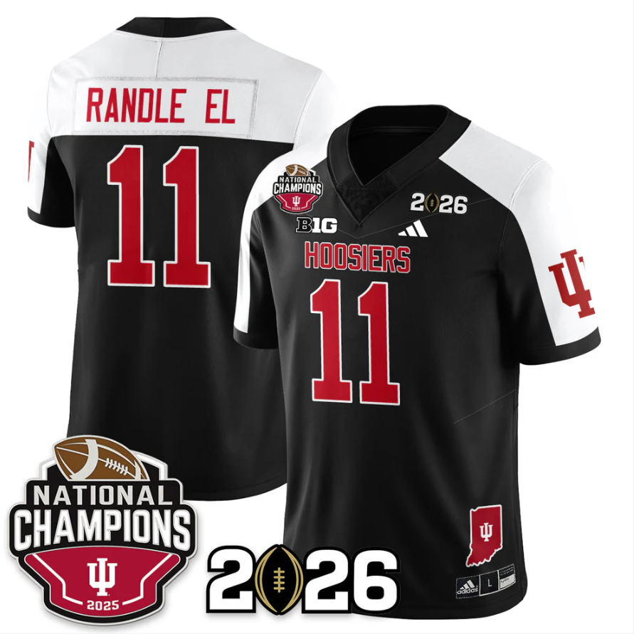 Randle El Jersey #11 Indiana Hoosiers 2025 National Champions V3 Stitched