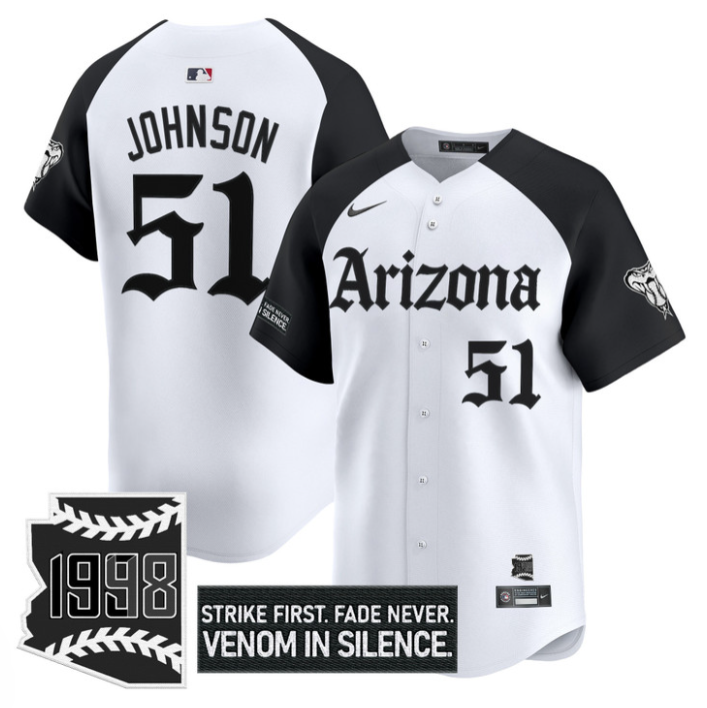 Randy Johnson Jersey #51 Arizona Diamondbacks Gothic Desert Fang Edition