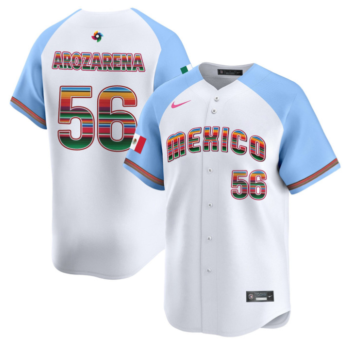 Randy Arozarena Jersey #56 Team Mexico 2026 World Baseball Serape Edition Stitched