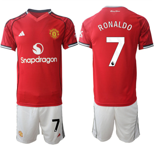 Ranoldo Jersey #7 Manchester United Red Home 2025-26 Soccer Suit