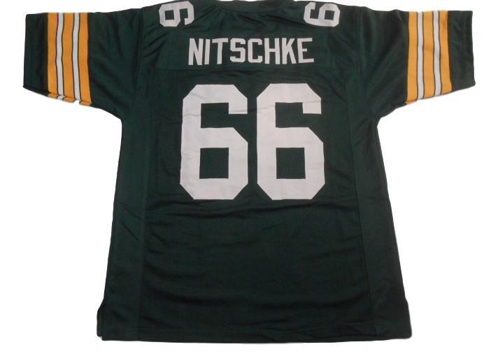 Ray Nitschke CUSTOM STITCHED Unsigned Football Jersey Green