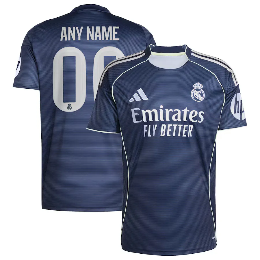 Real Madrid 2025-26 Customize Away Jersey – Blue